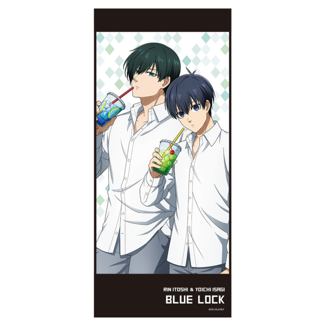 アニメ『ブルーロック』 缶バッジ付キャラクター大判タオルB［潔＆凛］