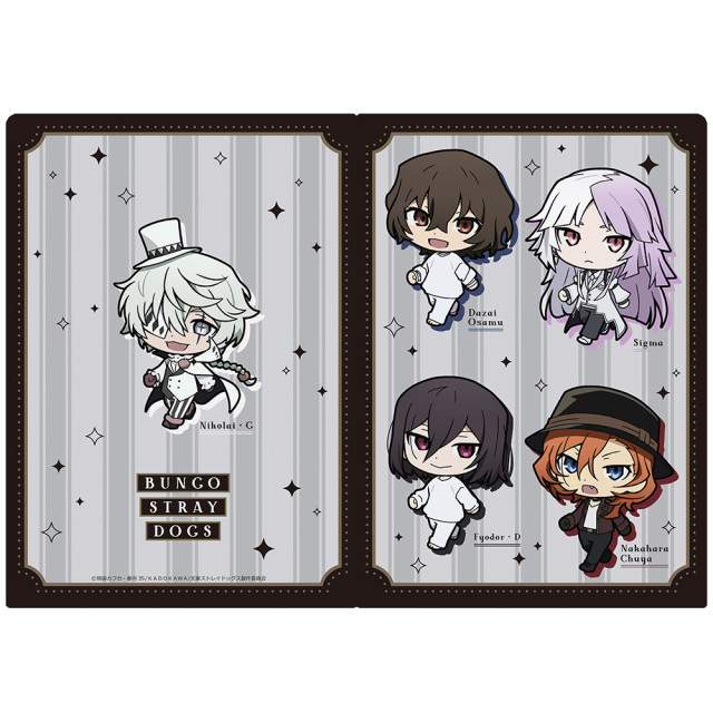文豪ストレイドッグス クリアファイル ノート 文豪ストレイドッグス クリアファイルF