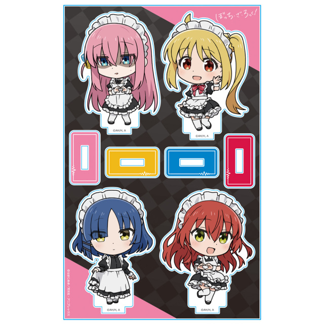 アニメ「ぼっち・ざ・ろっく！」 アクリルキャラスタンド ひとり&虹夏&リョウ&郁代 メイド服ver. デフォルメキャラ