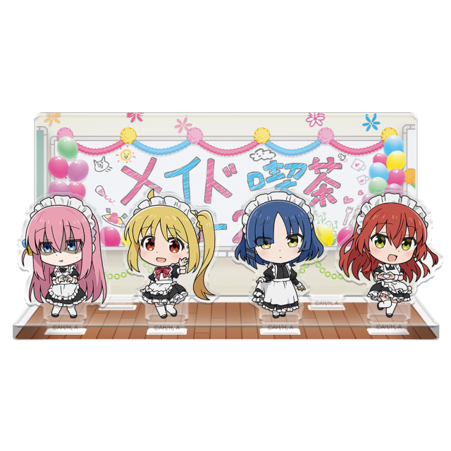 アニメ「ぼっち・ざ・ろっく！」 アクリルジオラマ ひとり&虹夏&リョウ&郁代 メイド服ver.
