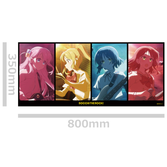 アニメ「ぼっち・ざ・ろっく！」 綿スポーツタオル ひとり&虹夏&リョウ