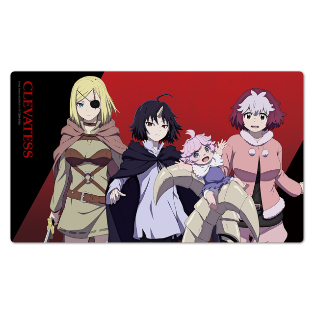TVアニメ「クレバテス-魔獣の王と赤子と屍の勇者-」 キャラクターラバーマット アリシア&クレン&ルナ&ネルル