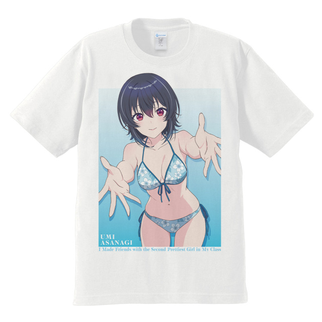 クラスで2番目に可愛い女の子と友だちになった Tシャツ 朝凪海 水着ver