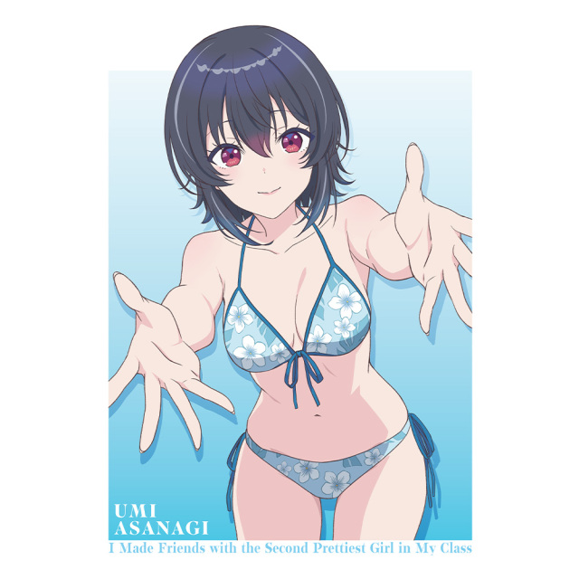クラスで2番目に可愛い女の子と友だちになった朝凪海アクリルスタンド水着Tシャツ クラスで2番目に可愛い女の子と友だちになった Tシャツ 朝凪海 水着ver