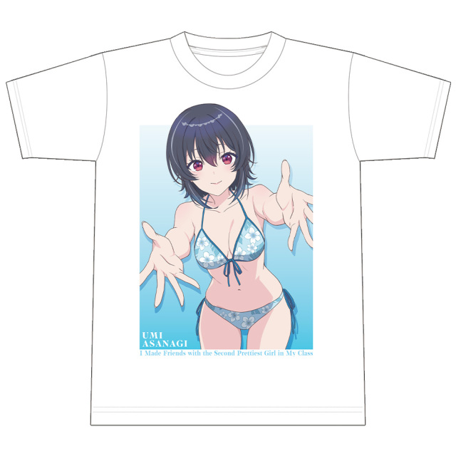 クラスで2番目に可愛い女の子と友だちになった Tシャツ 朝凪海 水着ver