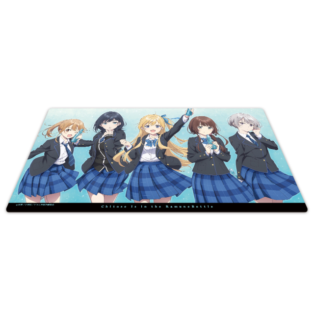 千歳くんはラムネ瓶のなか ラバーマット デスクマット プレイマット チラムネ TVアニメ『千歳くんはラムネ瓶のなか』 キャラクターラバーマット 夕湖
