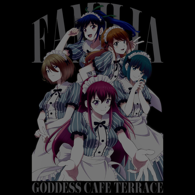 TVアニメ「女神のカフェテラス」 Tシャツ Familia ver. Mサイズ