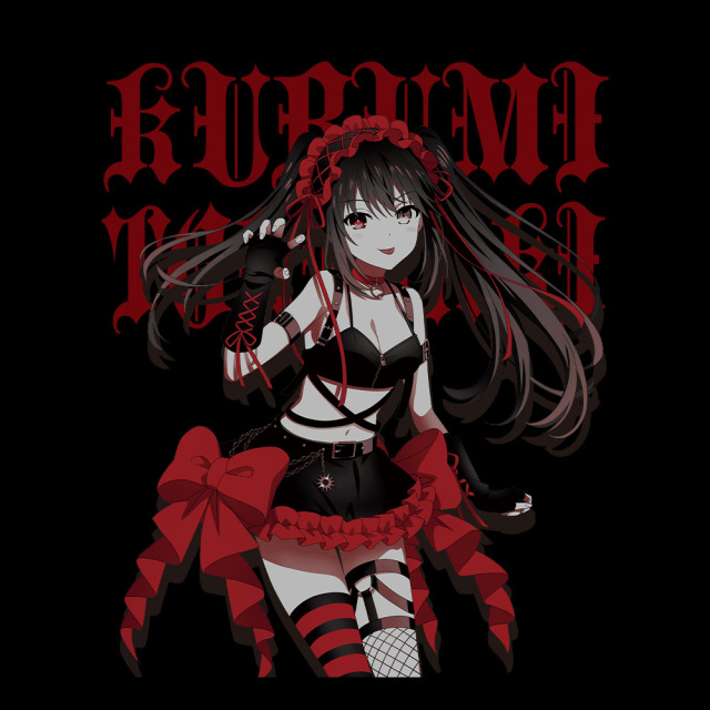 デート・ア・ライブV Tシャツ 時崎狂三 Mサイズ ゴシックパンクver