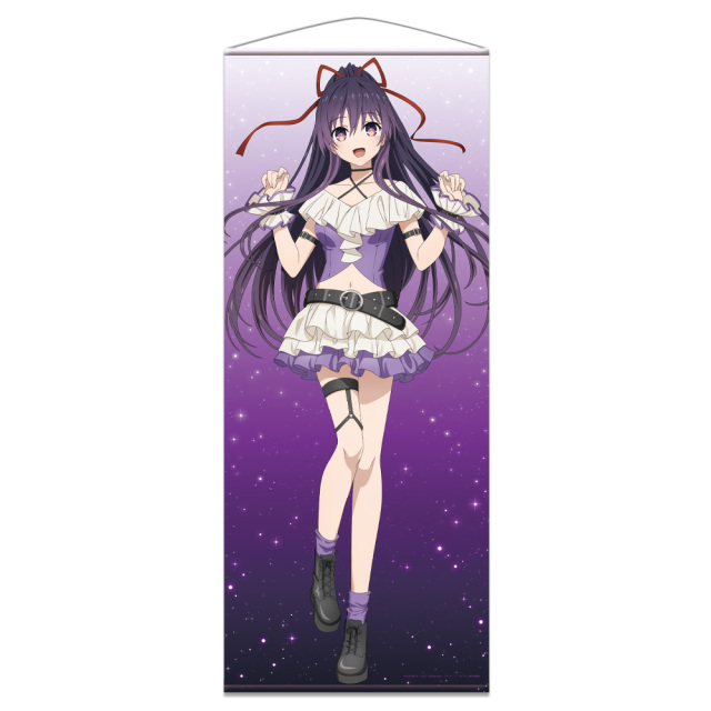 デート・ア・ライブV ほぼ等身大タペストリー 夜刀神十香  ゴシックパンク ホワイトver. 【描き下ろし】