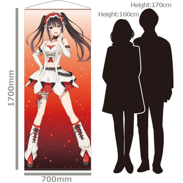 デート・ア・ライブV ほぼ等身大タペストリー 時崎狂三 ゴシックパンク