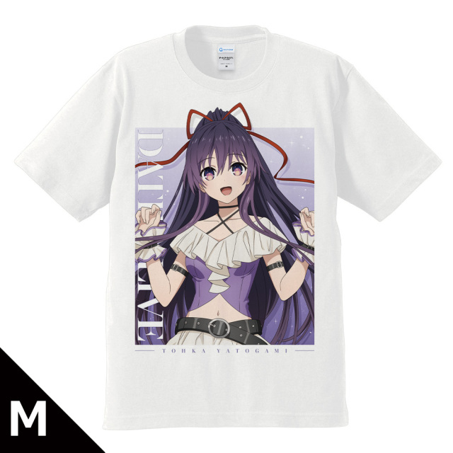 デート・ア・ライブV Tシャツ 夜刀神十香  ゴシックパンク ホワイトver. Mサイズ 【描き下ろし】