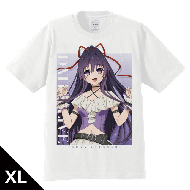 デート・ア・ライブV Tシャツ 夜刀神十香 ゴシックパンク ホワイトver