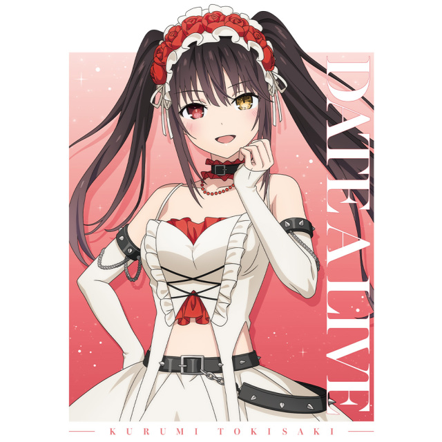 デート・ア・ライブV Tシャツ 時崎狂三 ゴシックパンク ホワイトver. L