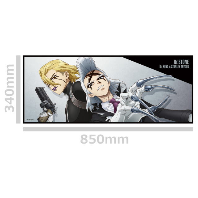 Dr．STONE 缶バッジ付ハイブリッドタオル ゼノ&スタンリー