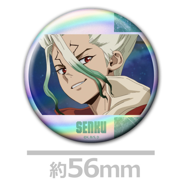 Dr.STONE Ani-Art 1弾 特典 ホログラム缶バッジ 千空 ゲン Dr．STONE ホログラム缶バッジ4個セット 千空&龍水&ゲン&ゼノ
