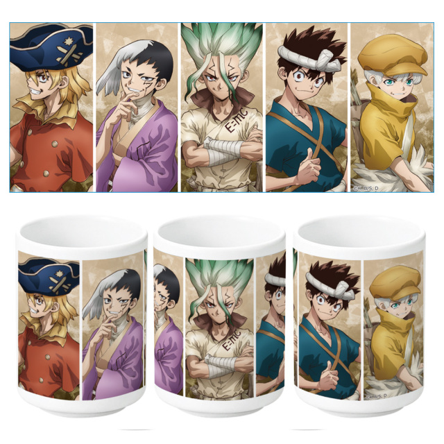 Dr．STONE 湯のみ 千空&ゲン&龍水&クロム&羽京