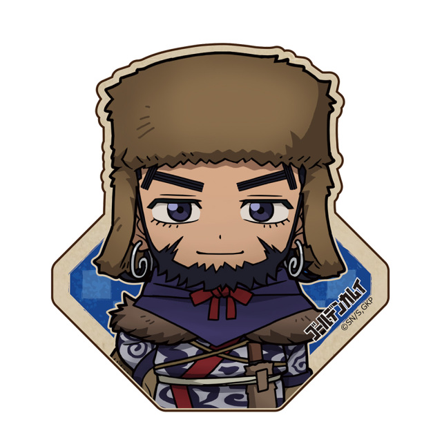 ゴールデンカムイ ウッドクリップ 安全ピン付 キロランケ 樺太編