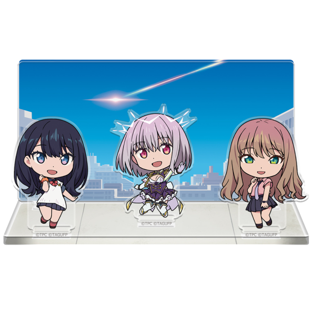 グリッドマン ユニバース アクリルジオラマ 六花&夢芽&アカネ(ニューオーダー)