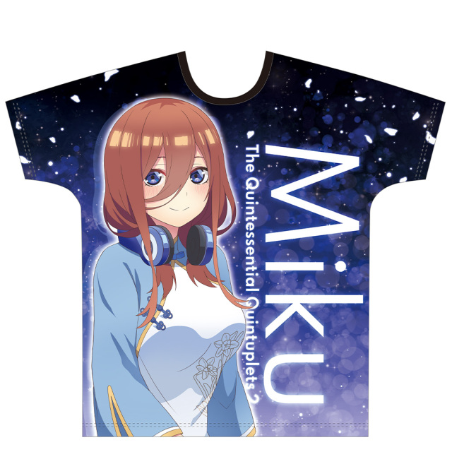 五等分の花嫁 フルグラフィックtシャツc 中野三玖 描き下ろし
