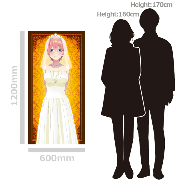 【美品・未使用】『五等分の花嫁』中野一花 ウェディングドレス ビッグタペストリー TVアニメ「五等分の花嫁∬」 描き下ろし特大タペストリー(ドレス
