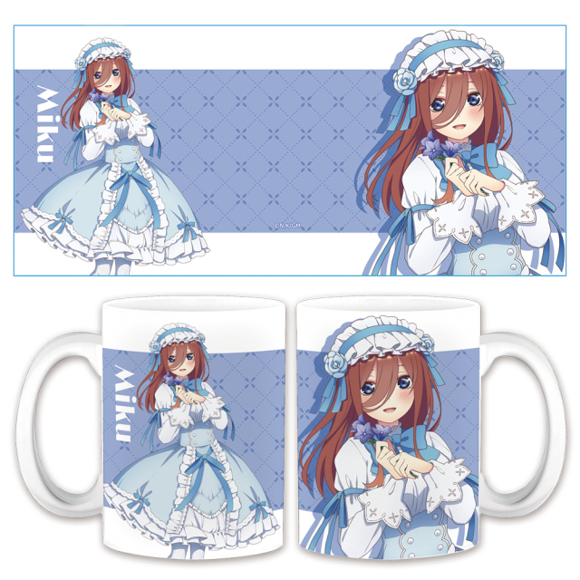 五等分の花嫁（マグカップver.）中野三玖描き下ろし缶バッチデフォルメ