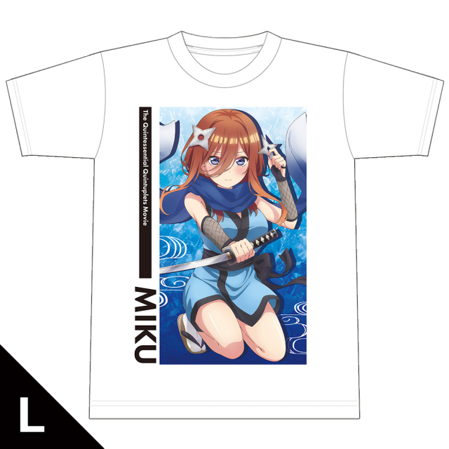 映画 五等分の花嫁 Tシャツc 中野三玖 Lサイズ