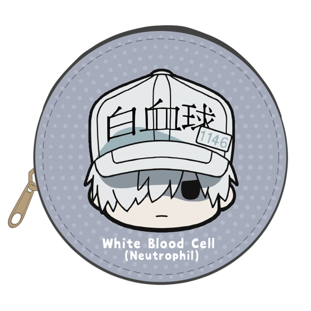 はたらく細胞 ちゅるキャラレザーケースb 白血球 好中球