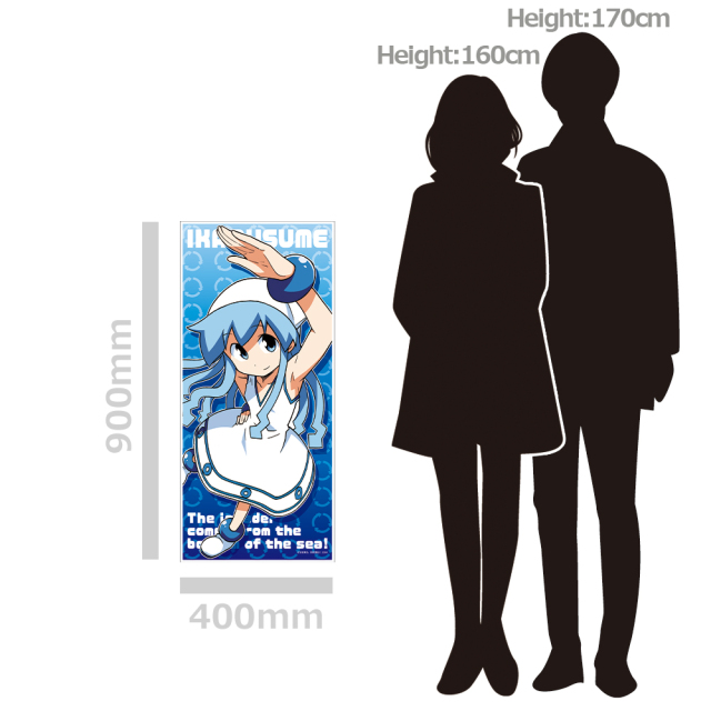 侵略!イカ娘 ウェットキャラタオル 12個セット (未開封) 侵略！イカ娘 キャラクター大判タオル
