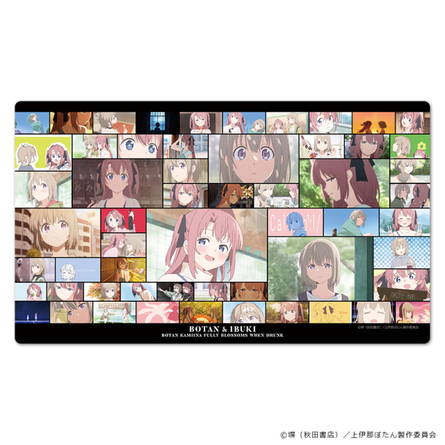 TVアニメ「上伊那ぼたん、酔へる姿は百合の花」 キャラクターラバーマット 上伊那ぼたん&砺波いぶき 場面写ver.