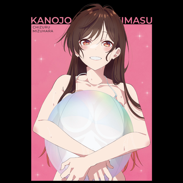 彼女、お借りします Tシャツ 水原千鶴 水着ver. XLサイズ