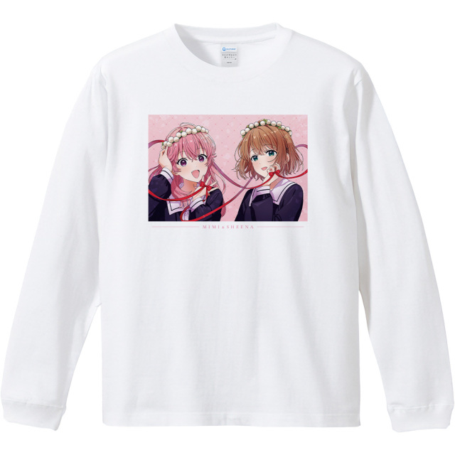 きみが死ぬまで恋をしたい リブ付ロングスリーブTシャツ シーナ&ミミ M