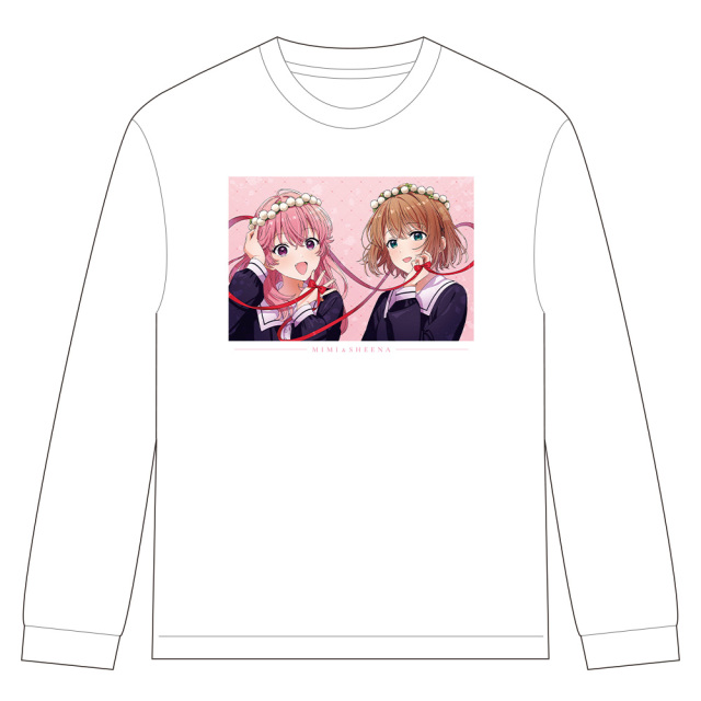 きみが死ぬまで恋をしたい リブ付ロングスリーブTシャツ シーナ&ミミ