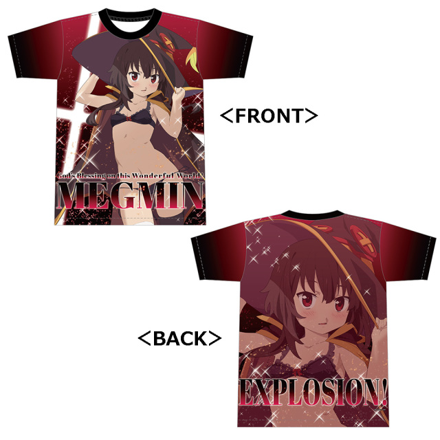 この素晴らしい世界に祝福を！ フルグラフィックTシャツ［めぐみ