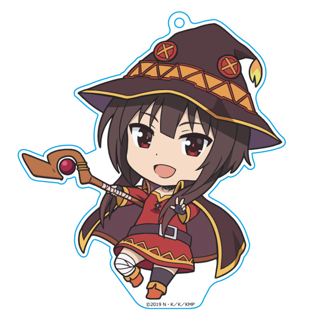 映画 この素晴らしい世界に祝福を！紅伝説 ぷにこれ！キーホルダー(スタンド付) めぐみん