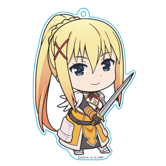 映画 この素晴らしい世界に祝福を！紅伝説 ぷにこれ！キーホルダー(スタンド付) ダクネス