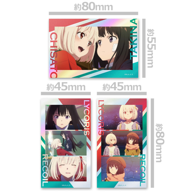 リコリス・リコイル サムネイルキラステッカーセット 千束＆たきな