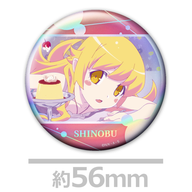 物語>シリーズ ホログラム缶バッジ2個セット 忍野忍