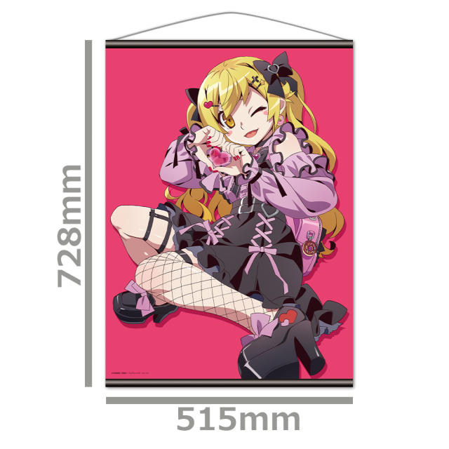 物語>シリーズ B2タペストリー 忍野忍 ダークガーリーファッションver.