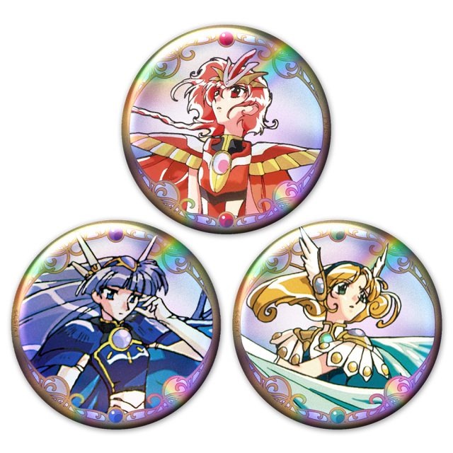 TVアニメ「魔法騎士レイアース」 ホログラム缶バッジ3個セット 光&海&風 vol.1