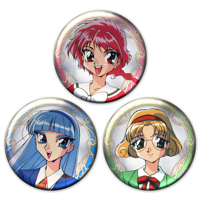 TVアニメ「魔法騎士レイアース」 メタリック缶バッジ3個セット 光&海&風 vol.2