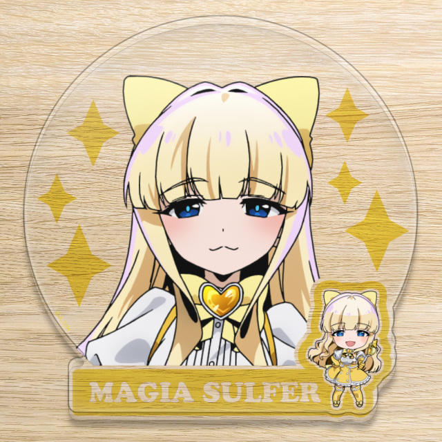 魔法少女にあこがれて 制服風水着くじ　アクリルフィギュア　 アクリルコースター 魔法少女にあこがれて アクリルコースター 4点セット 制服風水着