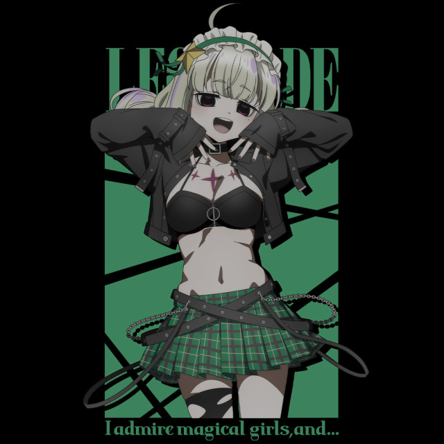 魔法少女にあこがれて Tシャツ レオパルト ゴシックパンクver. Mサイズ