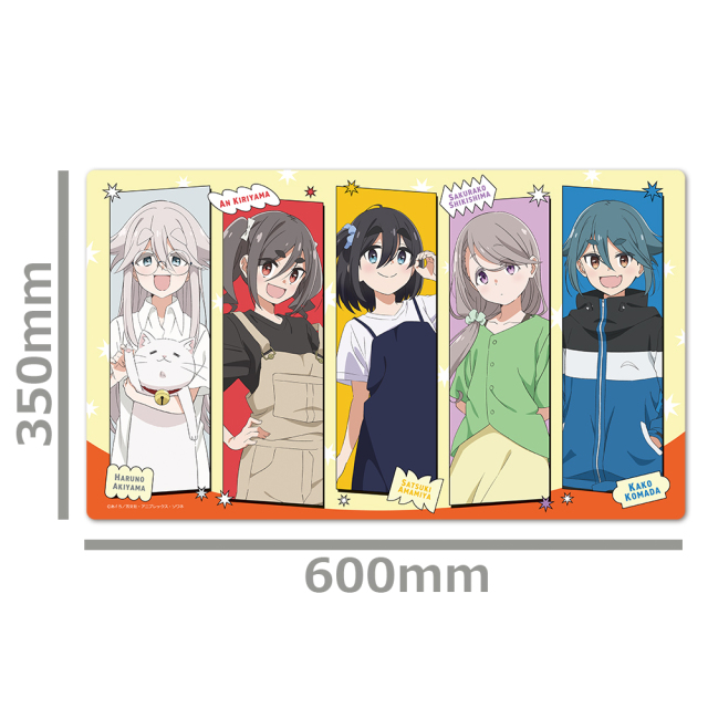 mono キャラクターラバーマット さつき、アン、桜子、春乃＆たい