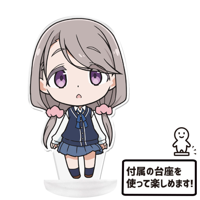 Mocici 新作花咲く冒険シリーズ グレー人気の子 TVアニメ「mono」 ぷにこれ！アクリルフィギュア(スタンド付) 敷島桜子