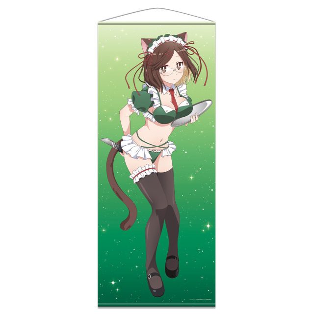 忍者と殺し屋のふたりぐらし ほぼ等身大タペストリー 古賀このは 猫耳水着メイドver.【描き下ろし】