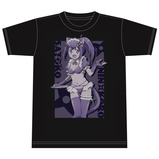 忍者と殺し屋のふたりぐらし Tシャツ 草隠さとこ 猫耳水着メイドver