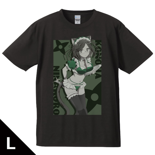 忍者と殺し屋のふたりぐらし Tシャツ 古賀このは 猫耳水着メイドver