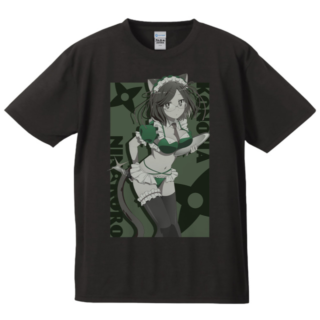 忍者と殺し屋のふたりぐらし Tシャツ 古賀このは 猫耳水着メイドver