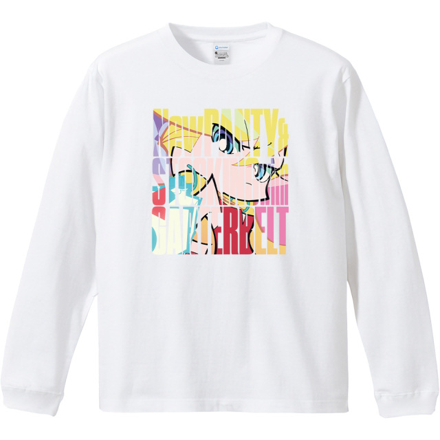 New PANTY & STOCKING with GARTERBELT リブ付ロングスリーブTシャツ