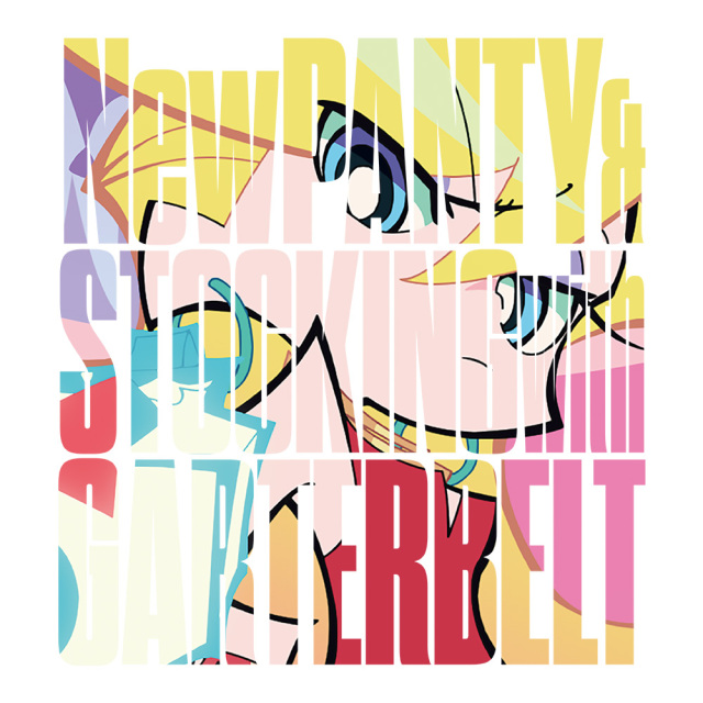 New PANTY & STOCKING with GARTERBELT リブ付ロングスリーブTシャツ